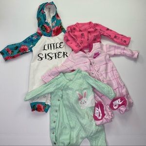 BUNDLE: Baby Girl’s Sleepers
